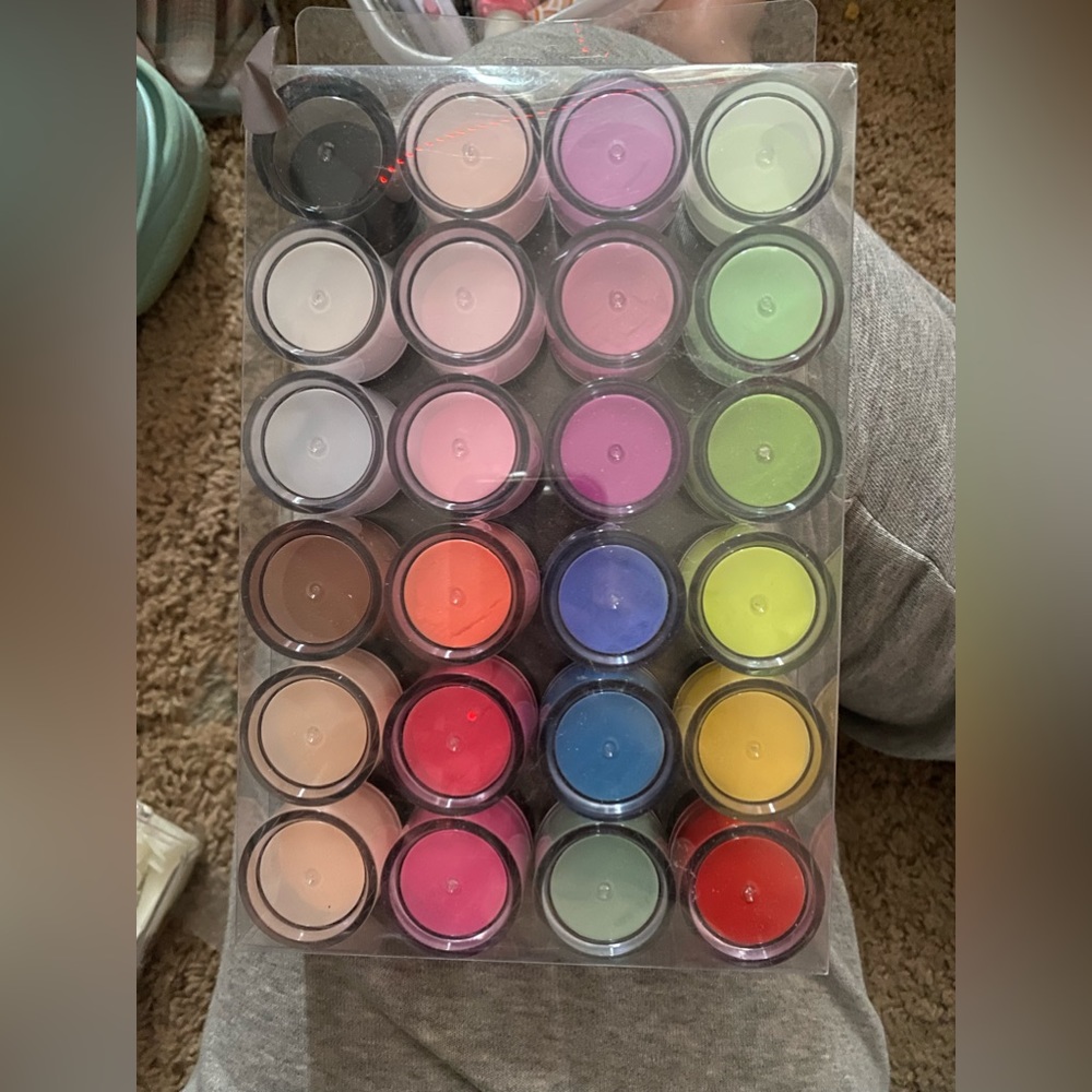 25 set of acrylic powder 24 color 1 clear